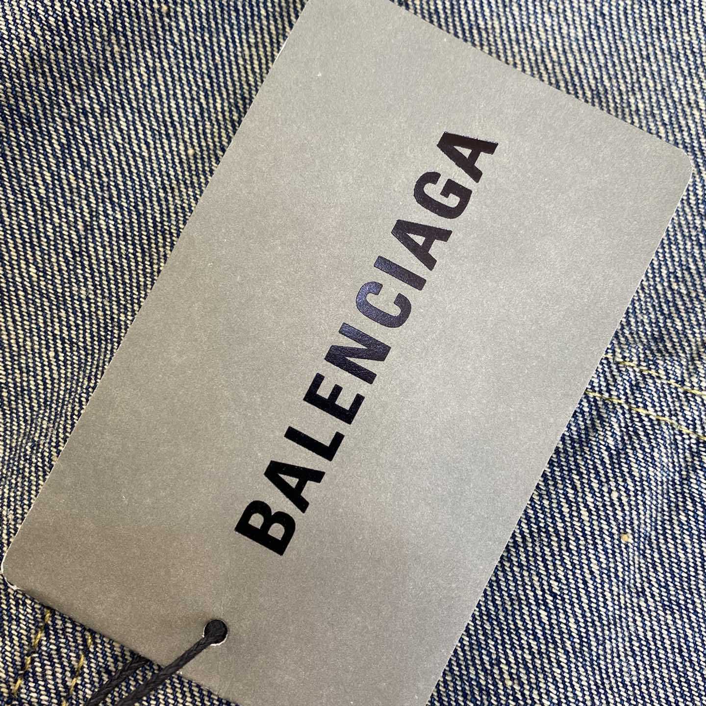 Balenciaga Flared Cargo Pants In Blue - EUR FASHION