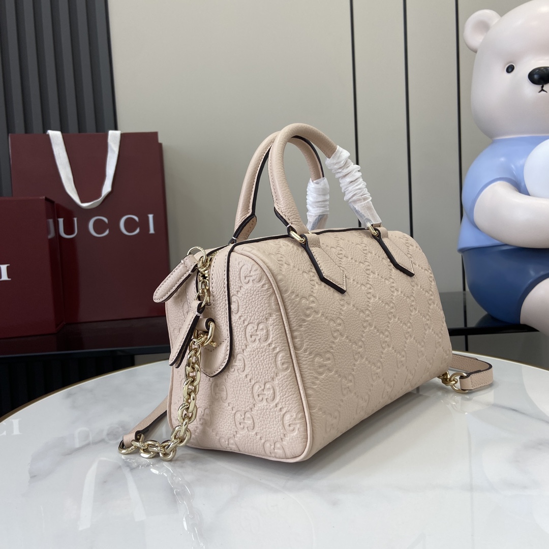 Gucci GG Emblem Small Top Handle Bag - EUR FASHION