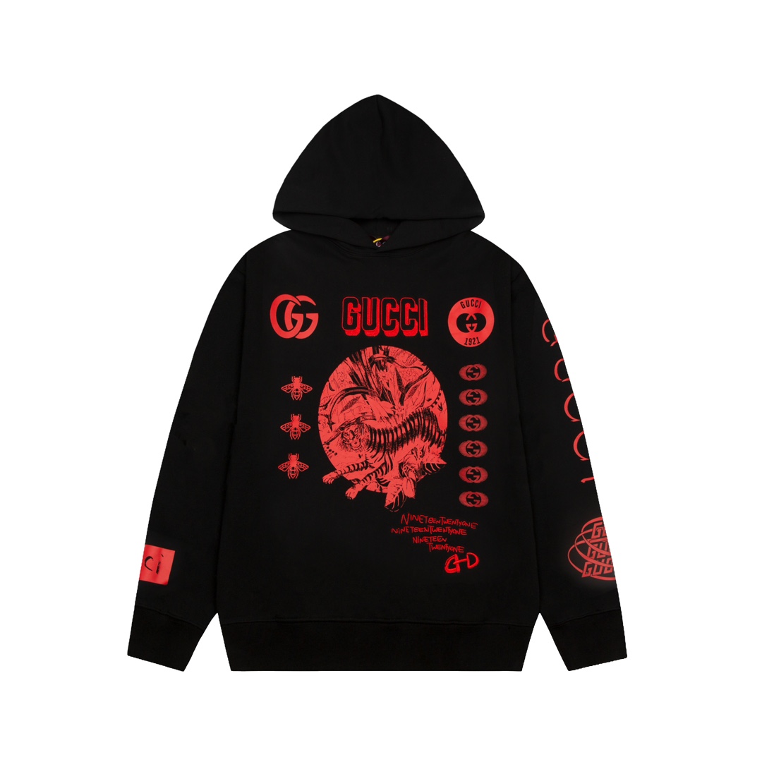 Gucci Symbols Hooded Sweatshirt - EUR FASHION