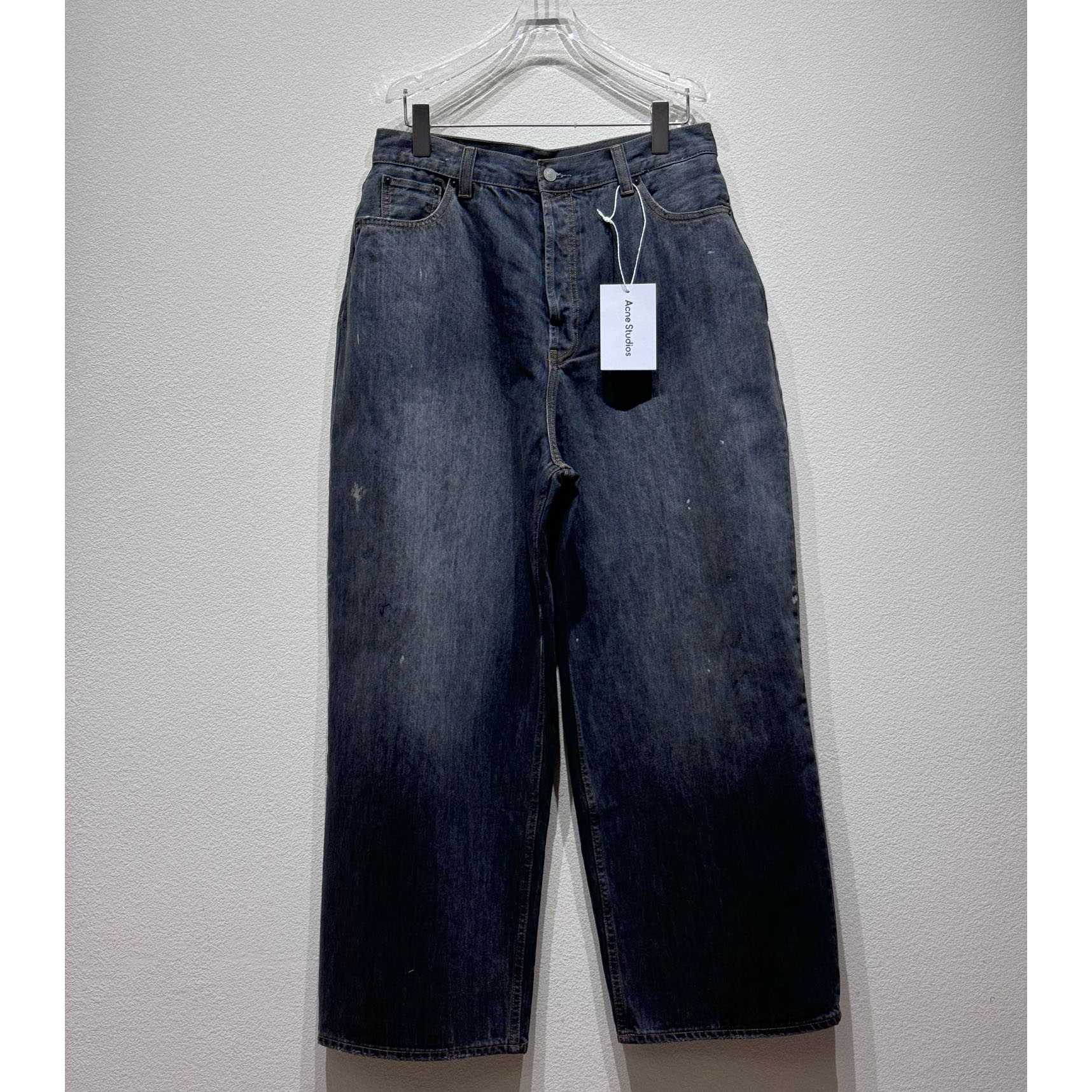 Acne Studios Men's Blue Dark Super Baggy Jeans - EUR FASHION