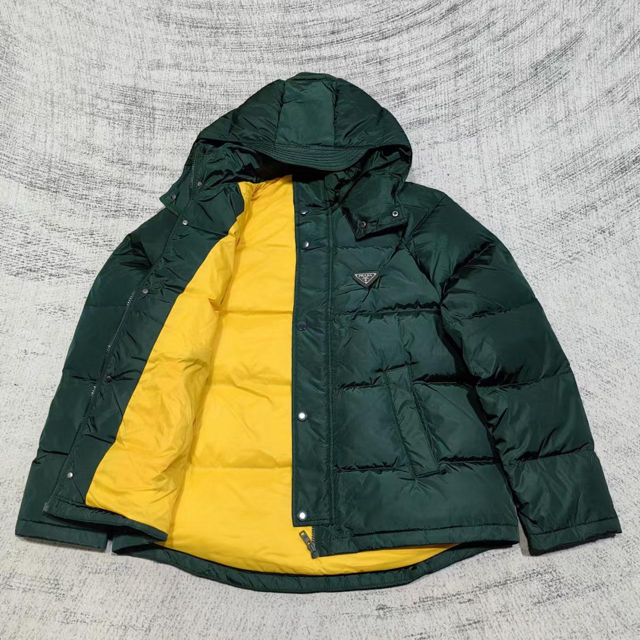 Prada Cropped Re-Nylon Down Jacket - EUR FASHION