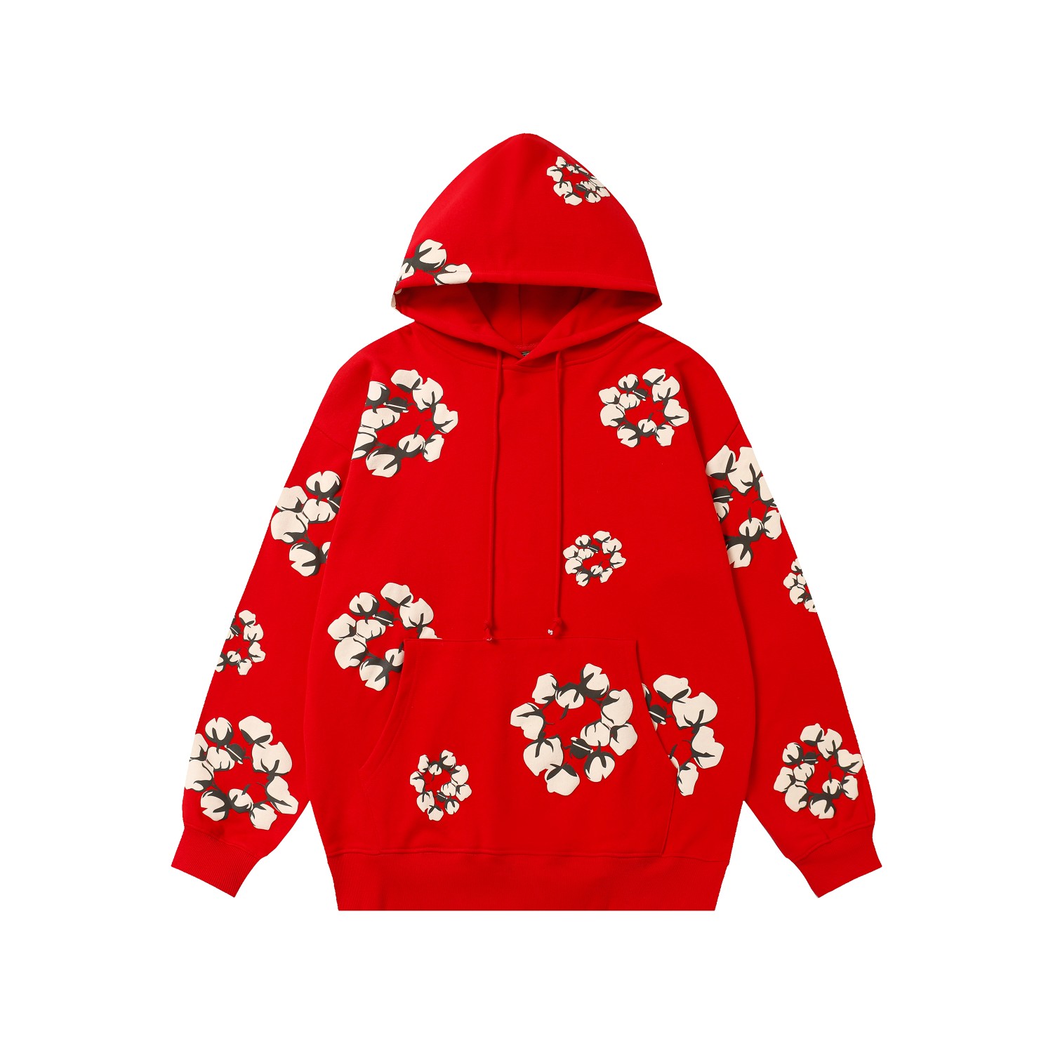 Denim Tears Cactus Tears Wreath Hoodie Red - EUR FASHION