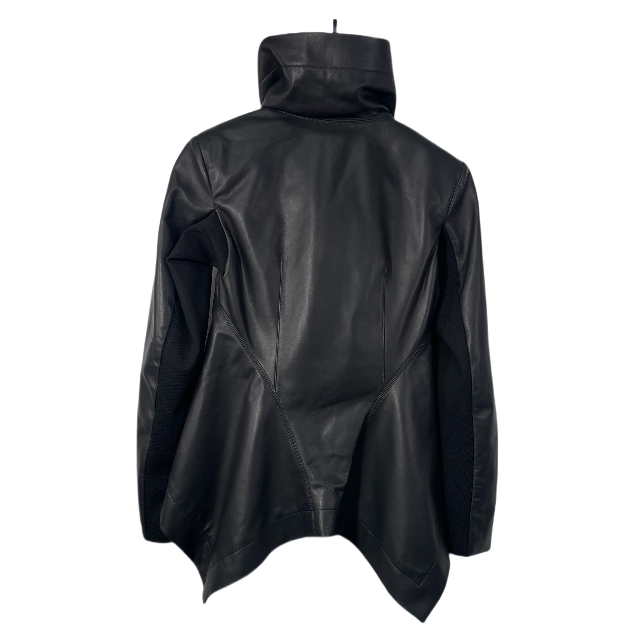 Rick Owens SS25 Hollywood Naska Biker In Black - EUR FASHION