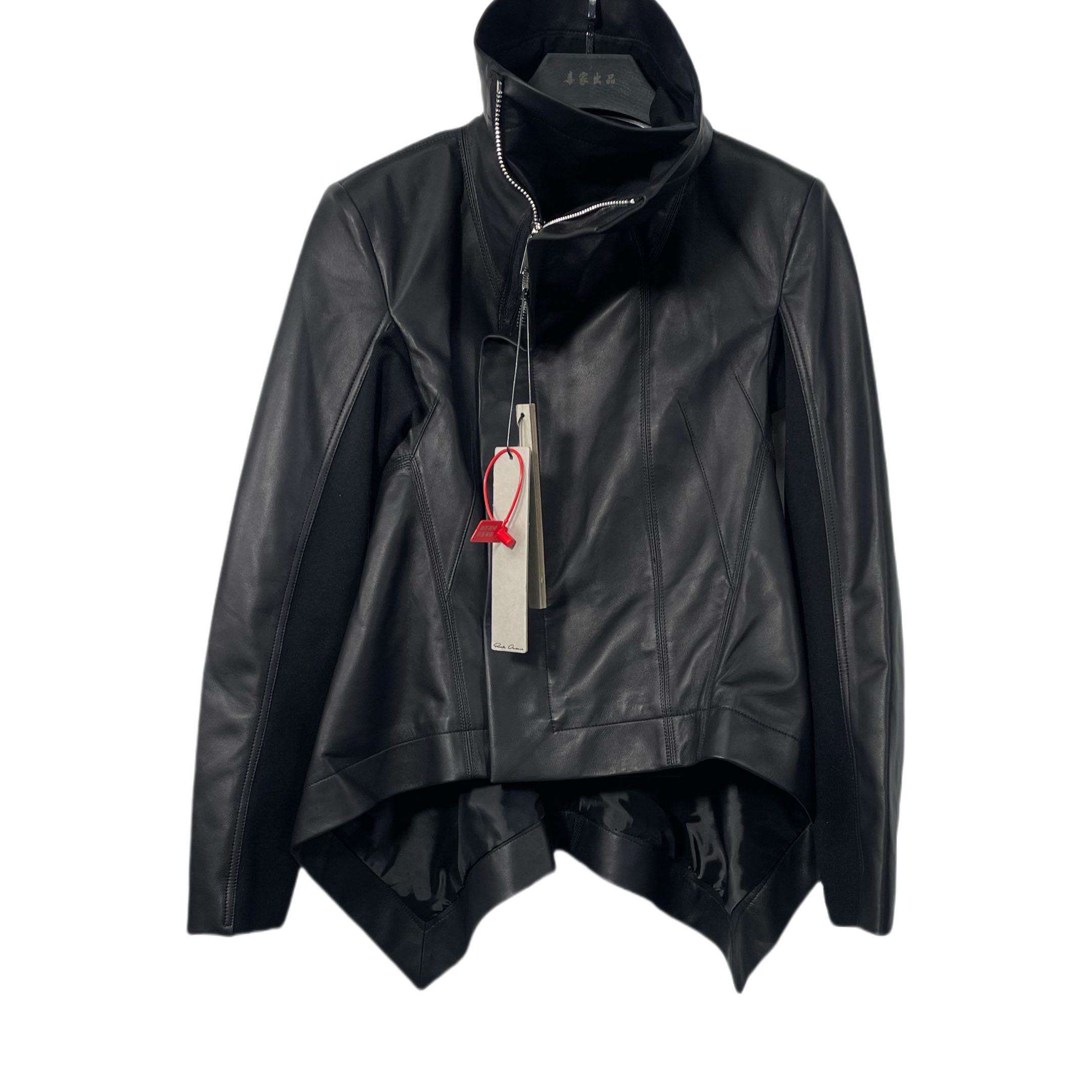 Rick Owens SS25 Hollywood Naska Biker In Black - EUR FASHION