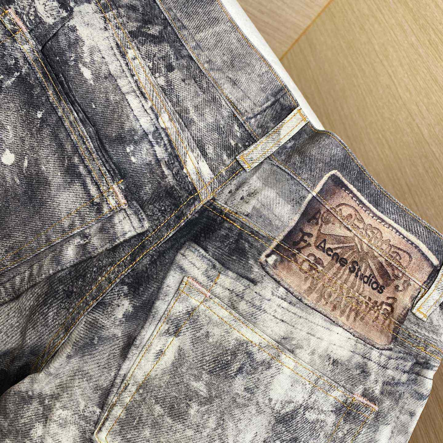 Acne Studios Paint Splatter Denim - EUR FASHION