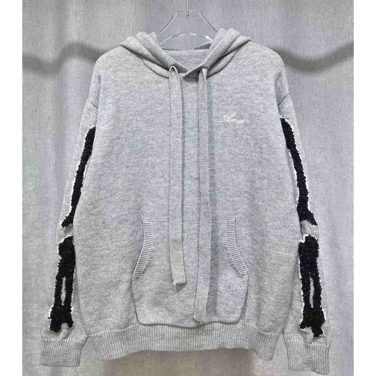 Amiri Bones Hoodie With Embroidered Logo - EUR FASHION