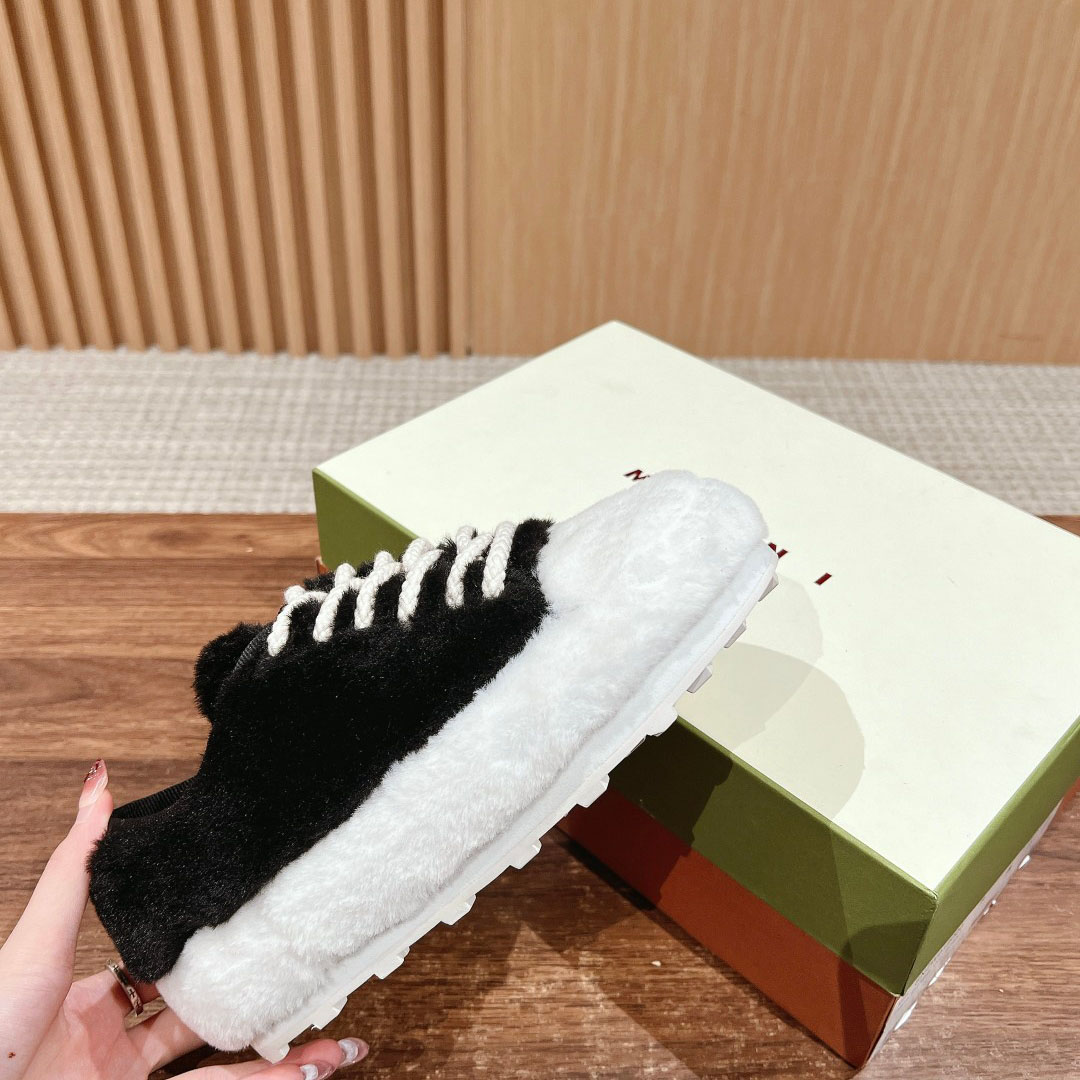 Marni Black Teddy Tennis Sneaker - EUR FASHION