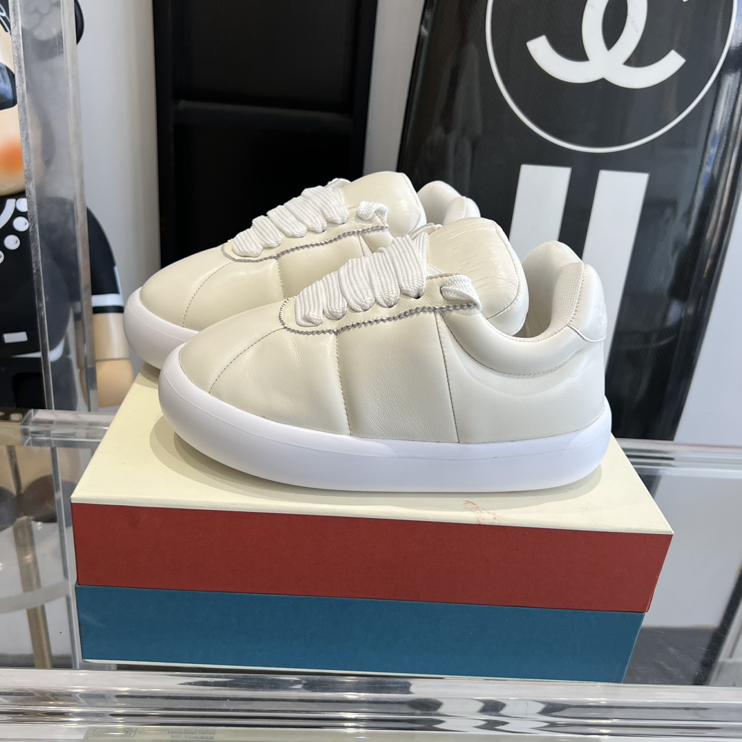 Marni White Leather Bigfoot 2.0 Sneaker - EUR FASHION