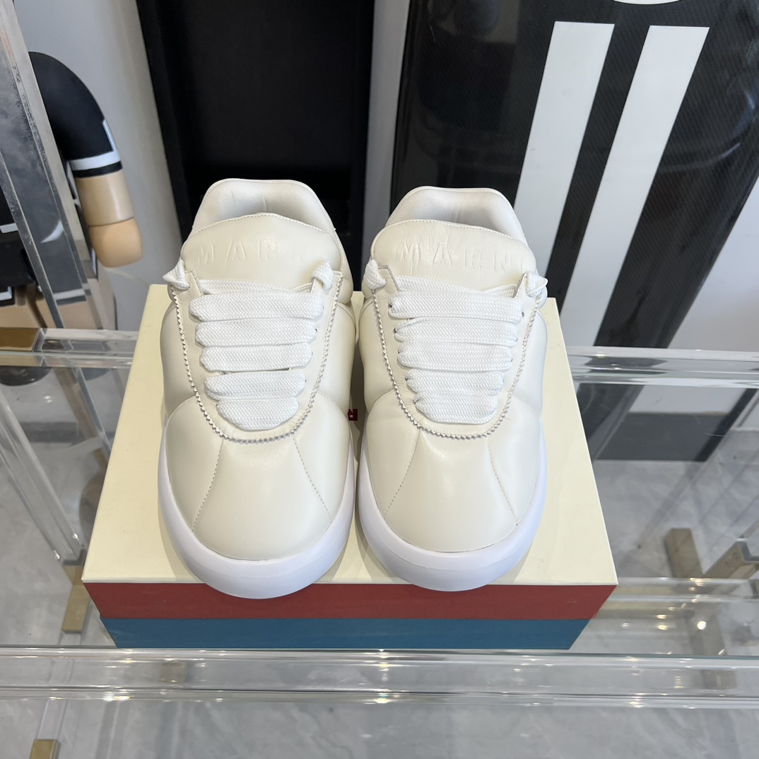 Marni White Leather Bigfoot 2.0 Sneaker - EUR FASHION