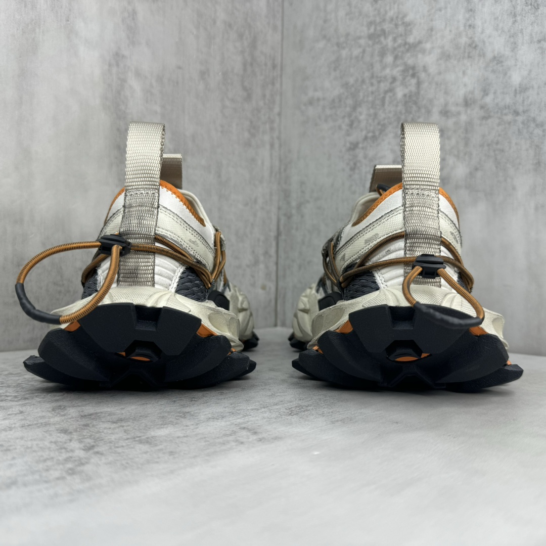 Balenciaga Hike Sneaker In Beige And Orange - EUR FASHION