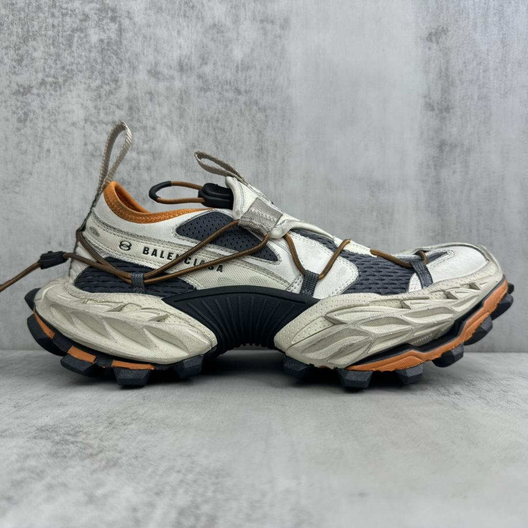 Balenciaga Hike Sneaker In Beige And Orange - EUR FASHION