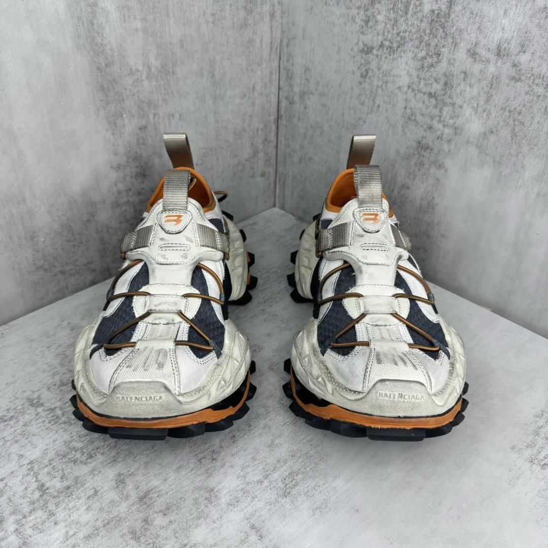 Balenciaga Hike Sneaker In Beige And Orange - EUR FASHION