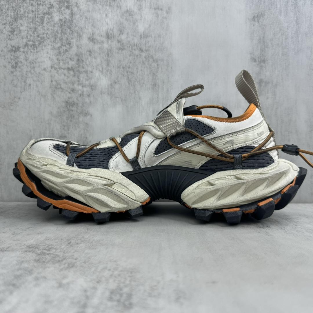 Balenciaga Hike Sneaker In Beige And Orange - EUR FASHION