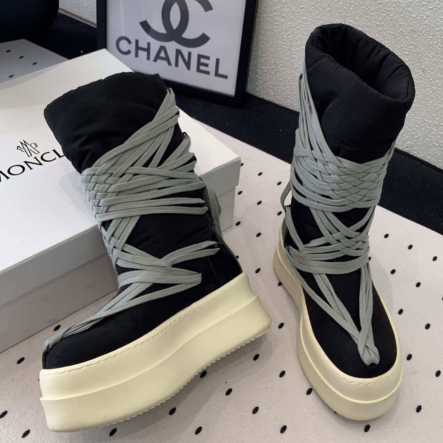 Moncler x Rick Owens Bigrocks Padded Boots - EUR FASHION