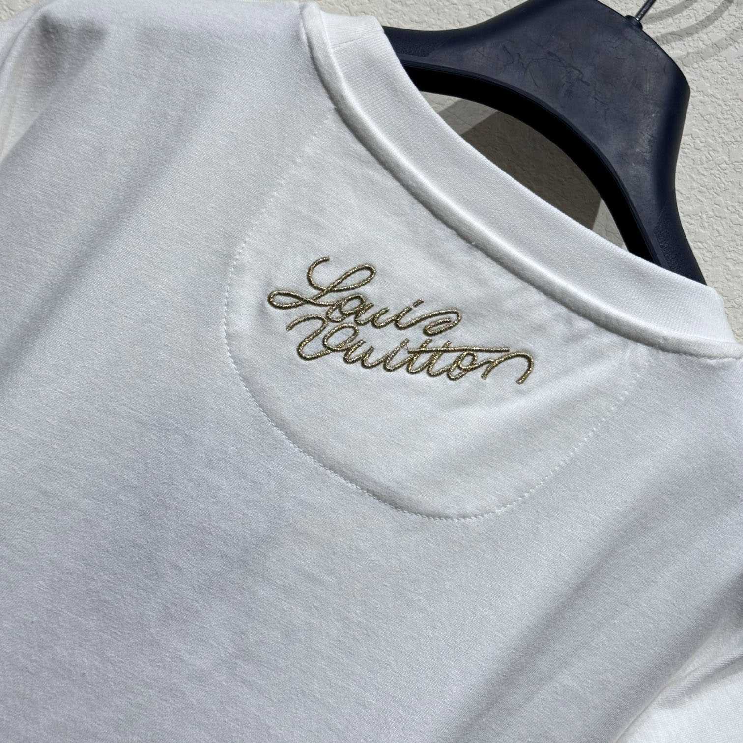 Louis Vuitton Embellished Cotton T-Shirt  1AGJZO - EUR FASHION