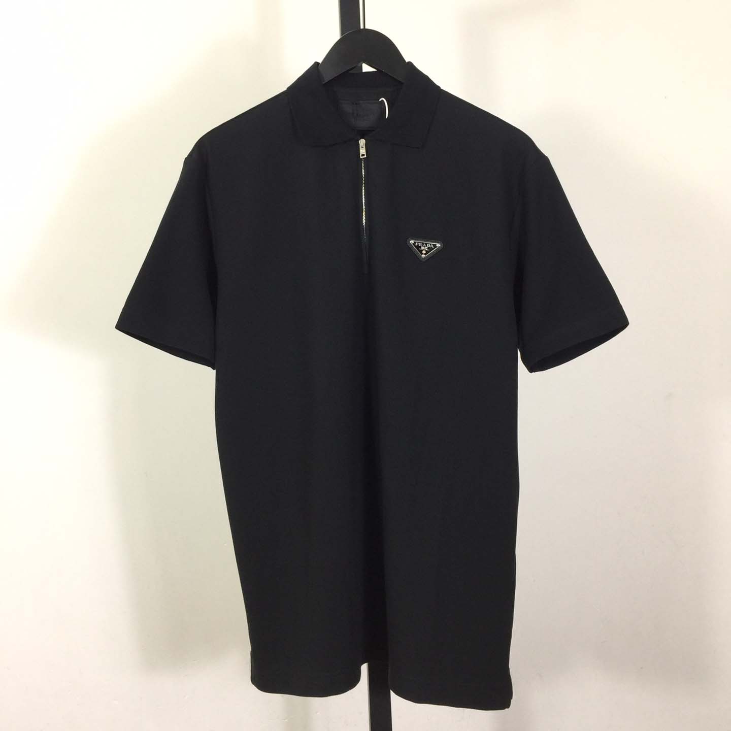 Prada Triangle-logo Cotton Polo Shirt - EUR FASHION