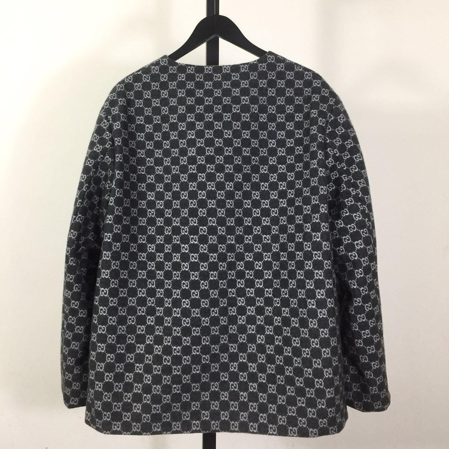 Gucci Bouclé Wool Jacket With GG Shadow - EUR FASHION