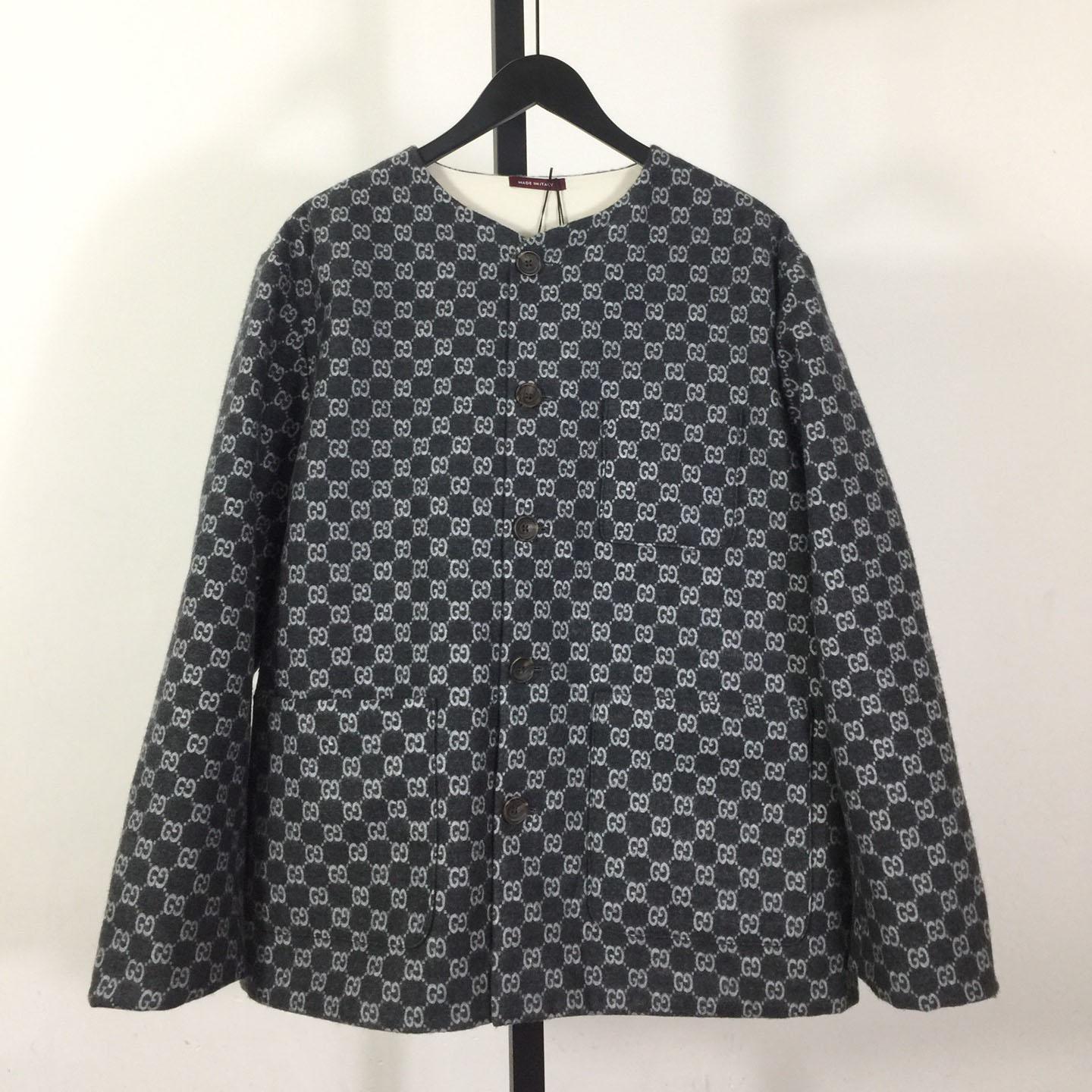 Gucci Bouclé Wool Jacket With GG Shadow - EUR FASHION