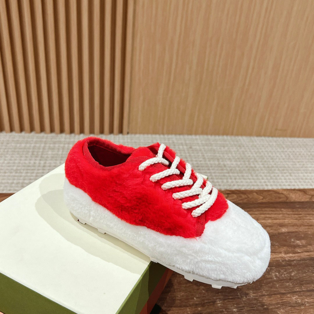 Marni Red Teddy Tennis Sneaker - EUR FASHION