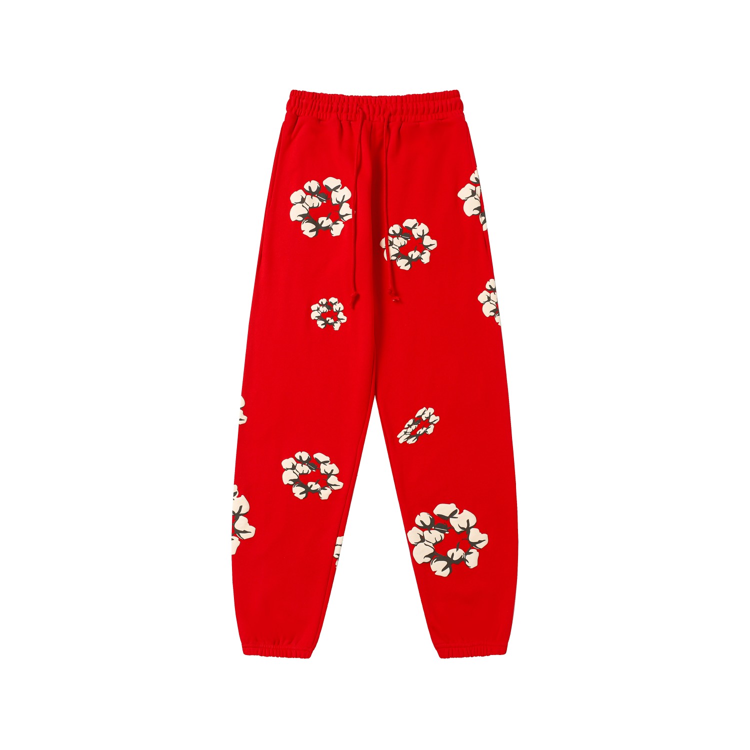 Denim Tears Cactus Tears Wreath Sweatpants Red - EUR FASHION