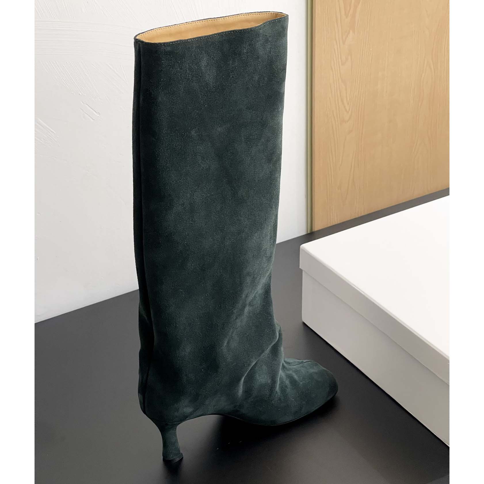 Maison Margiela Green Anatomic Tall Boots - EUR FASHION