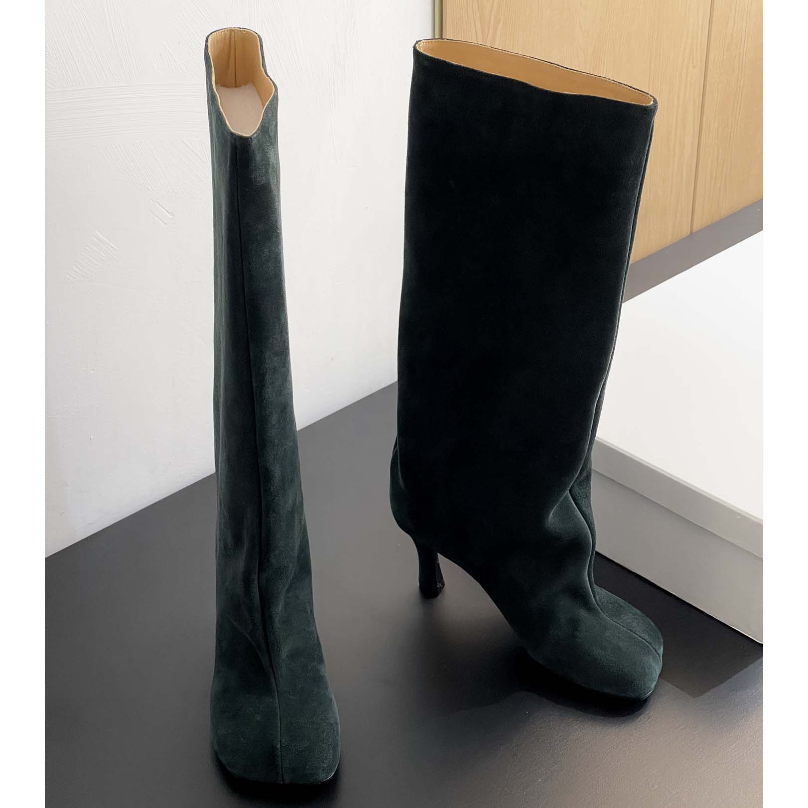 Maison Margiela Green Anatomic Tall Boots - EUR FASHION