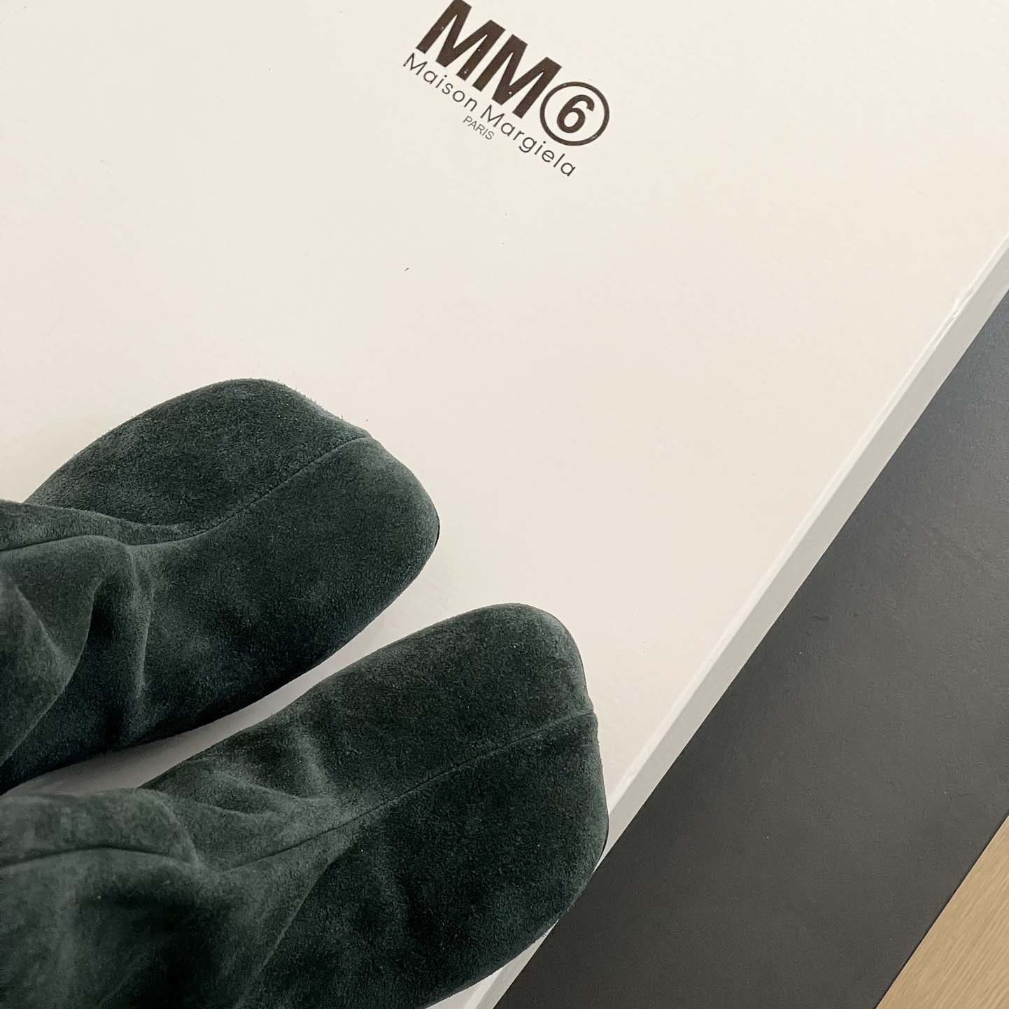 Maison Margiela Green Anatomic Tall Boots - EUR FASHION