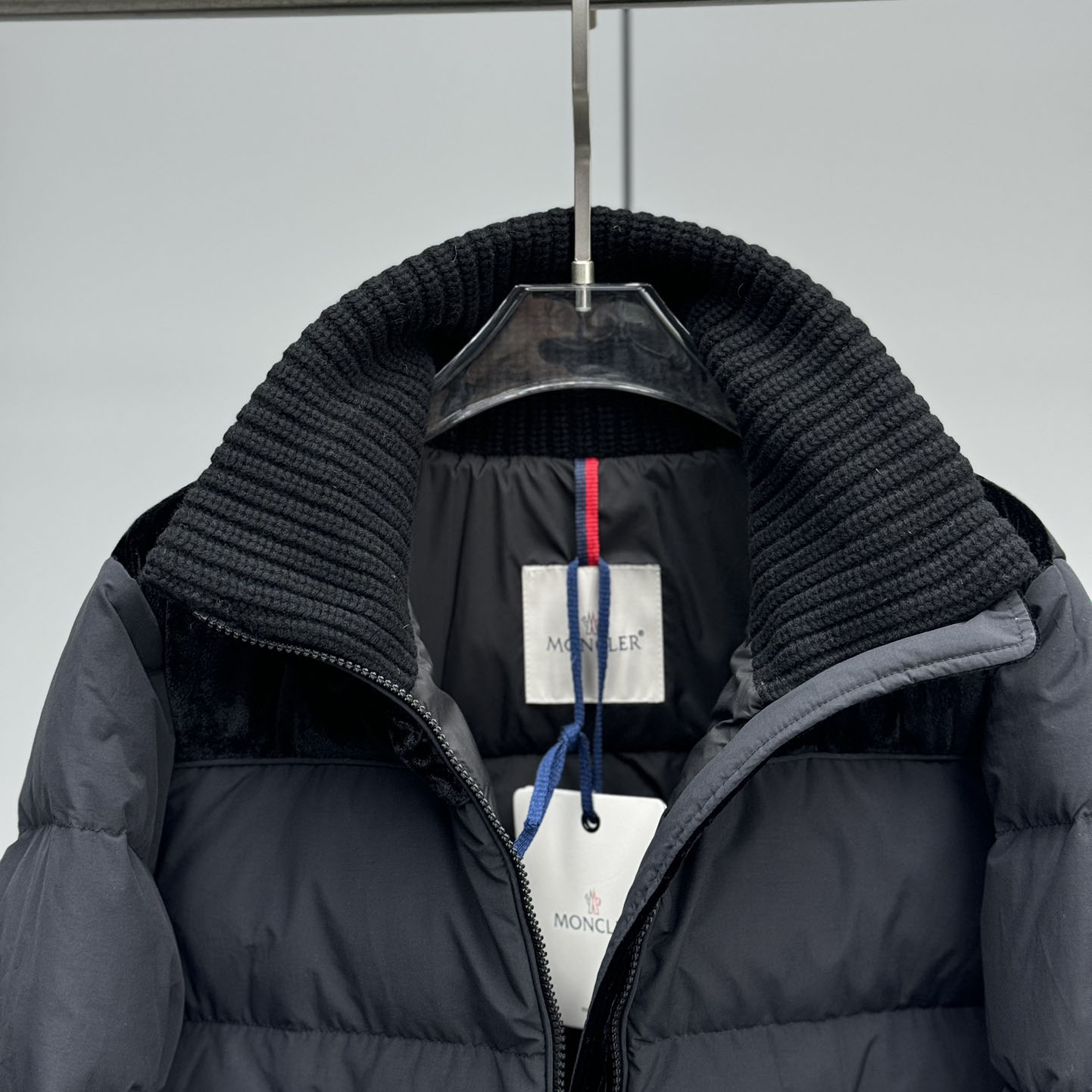 Moncler Auffrique  Velvet-trimmed Down Jacket - EUR FASHION