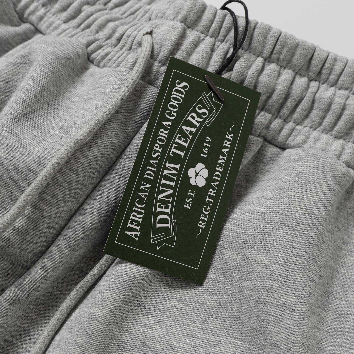 Denim Tears Cactus Tears Wreath Sweatpants Grey - EUR FASHION