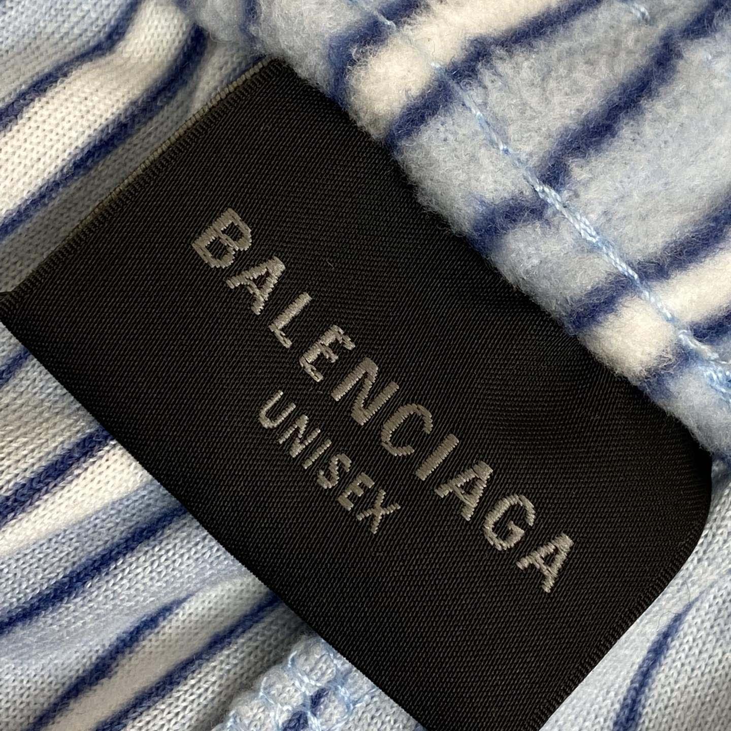 Balenciaga Wide-Leg Striped Fleece Drawstring Pyjama Trousers - EUR FASHION