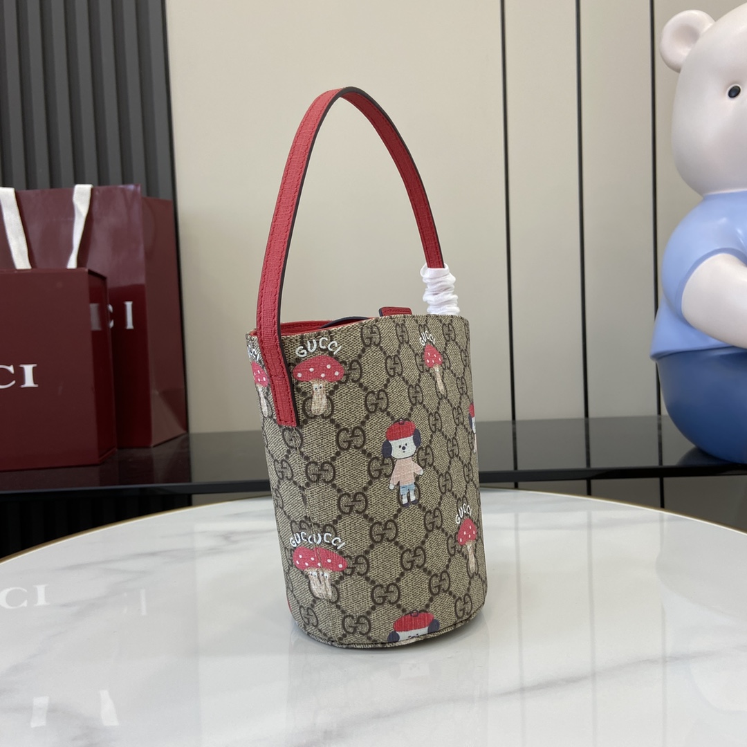 Gucci Children's Printed GG Bucket Bag  - EUR FASHION