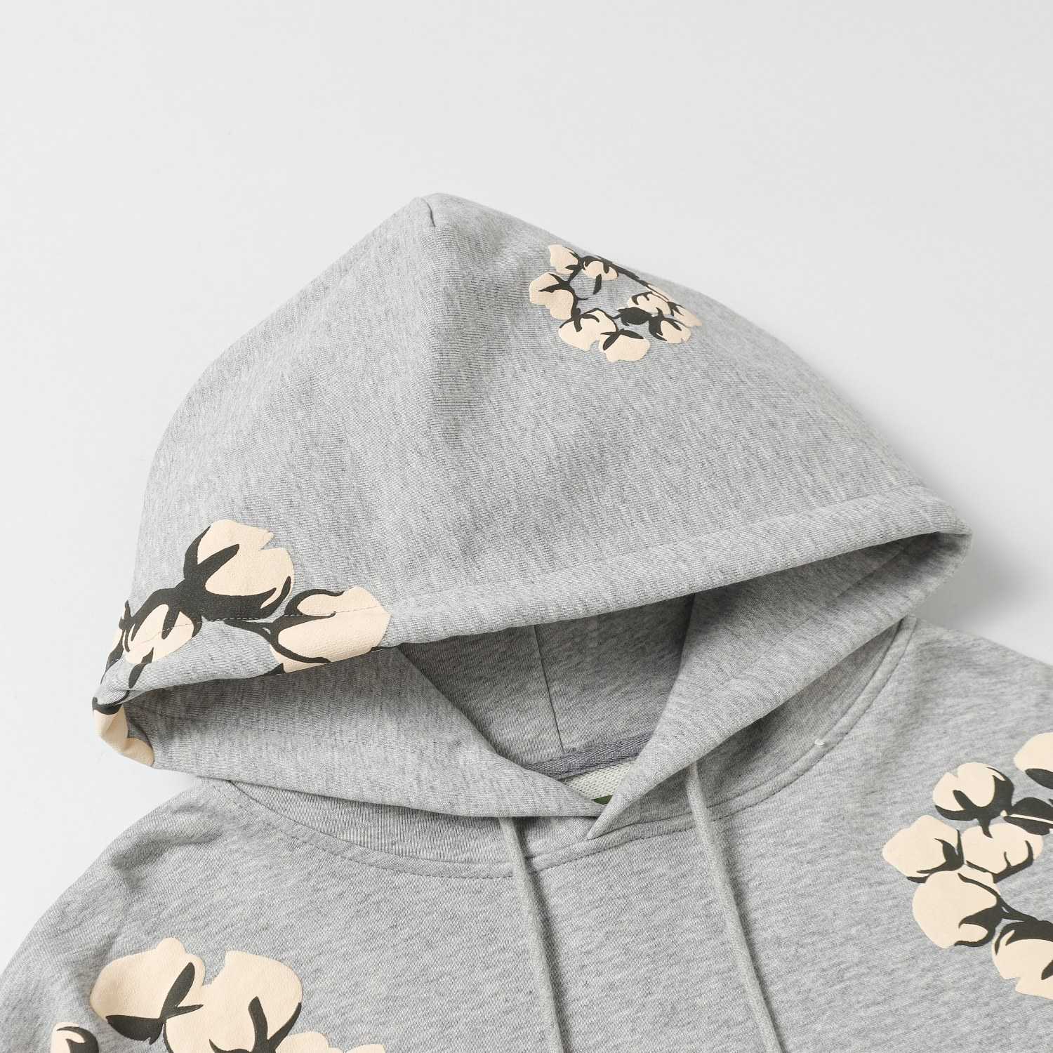 Denim Tears Cactus Tears Wreath Hoodie Grey - EUR FASHION