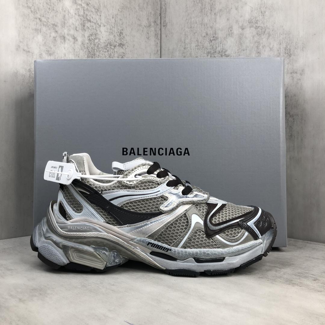 Balenciaga Runner 2.0 Sneaker In Beige Mesh And Polyurethane - EUR FASHION