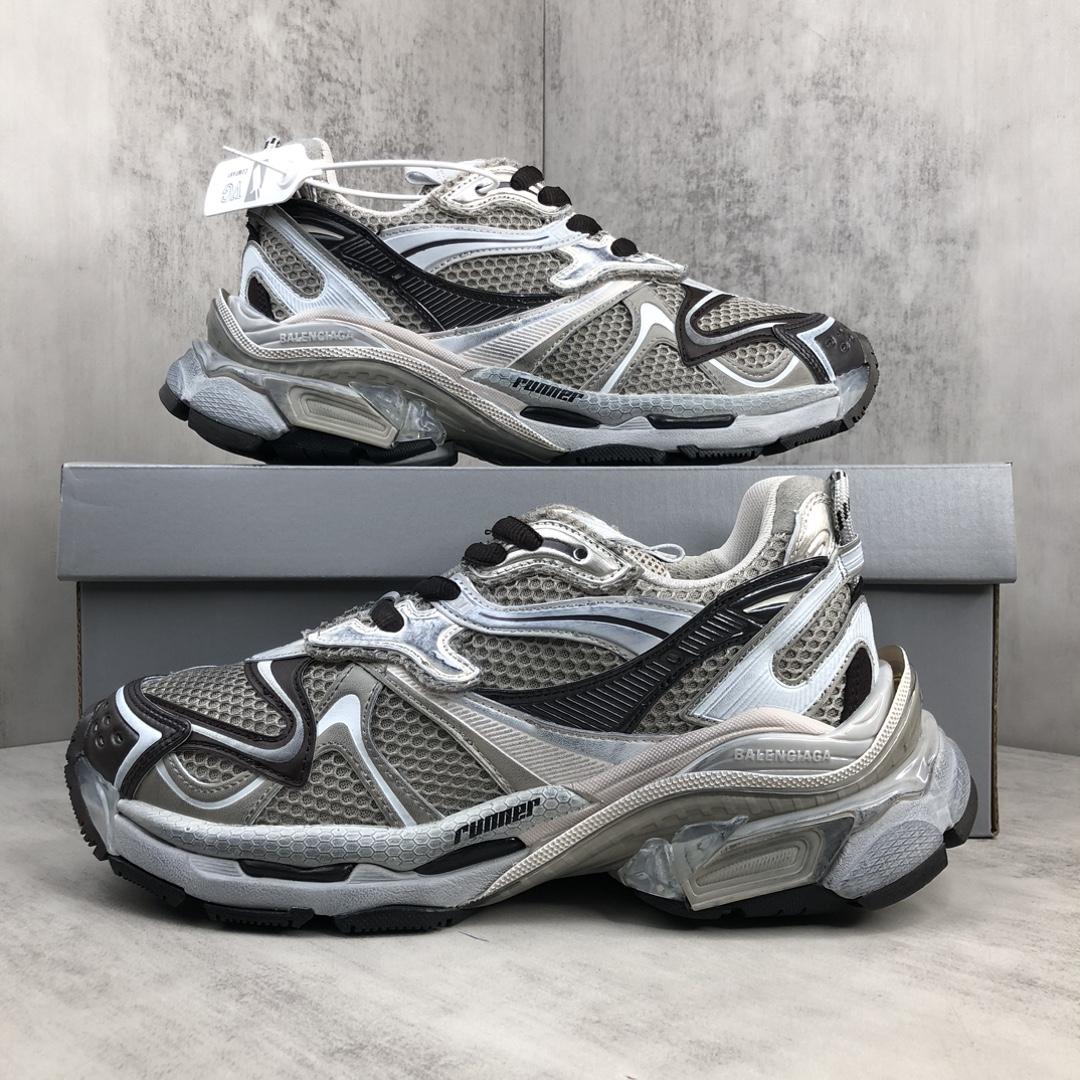 Balenciaga Runner 2.0 Sneaker In Beige Mesh And Polyurethane - EUR FASHION