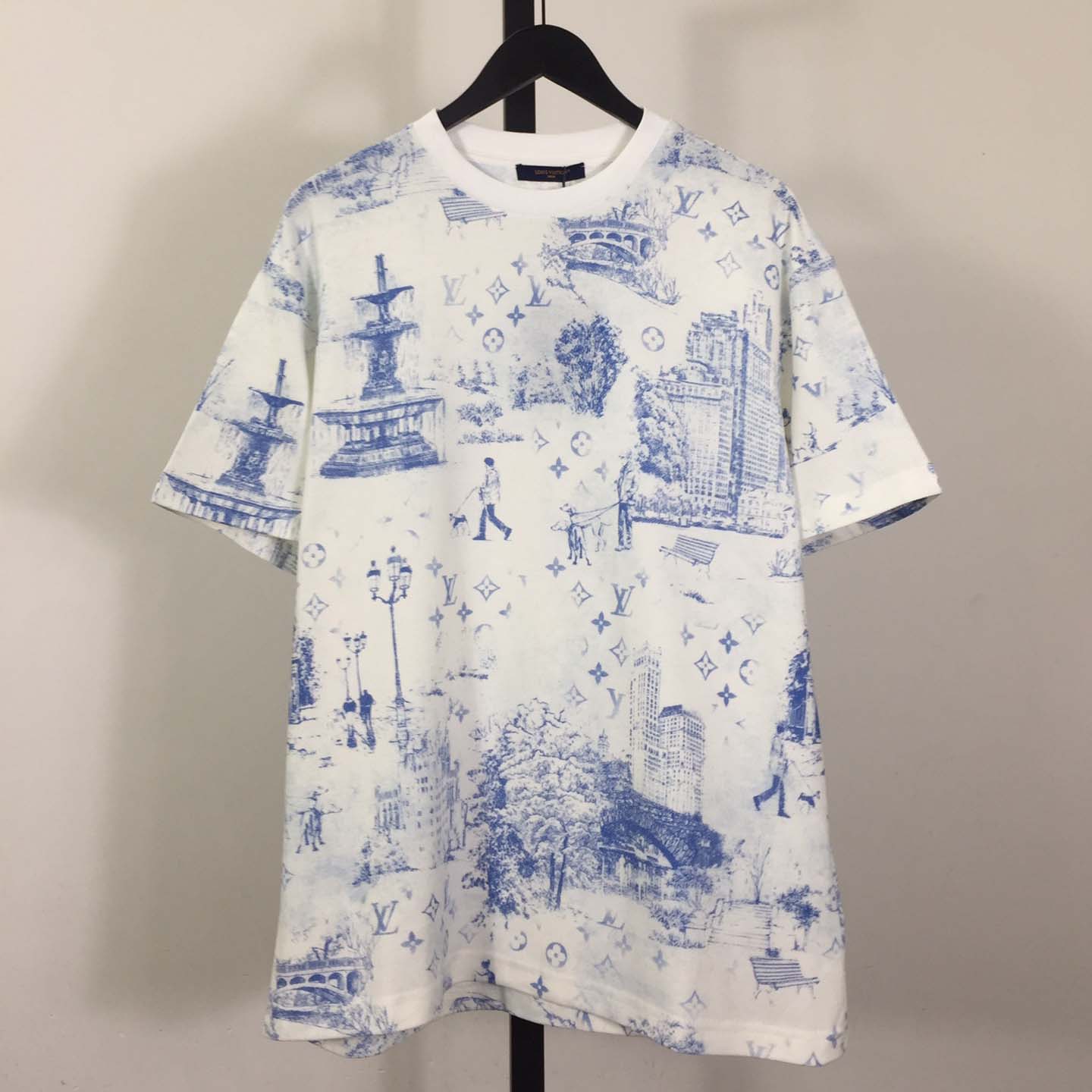 Louis Vuitton Printed Cotton Pique T-Shirt   1AGJZ4 - EUR FASHION