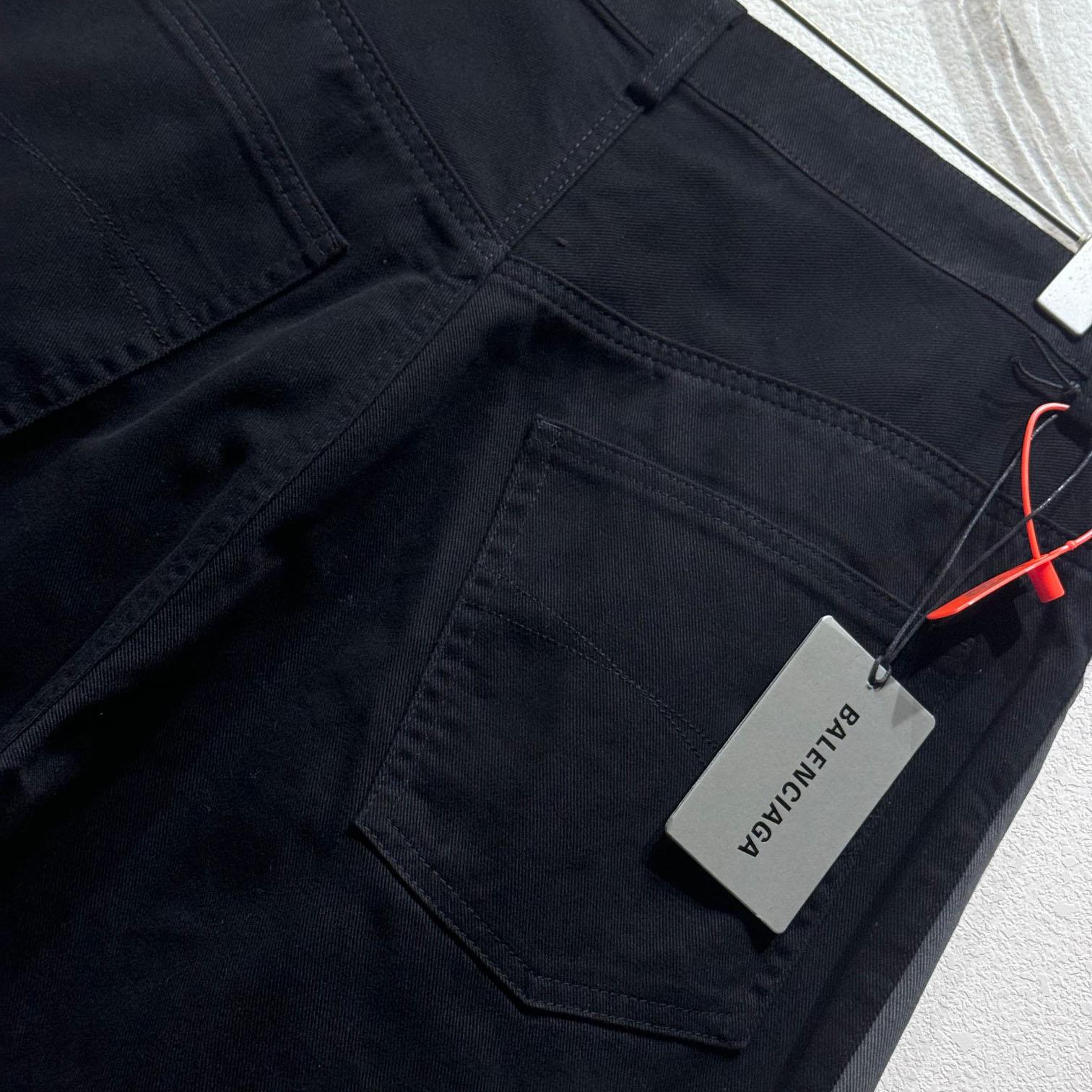 Balenciaga Under Armour® Tracksuit Denim Pants In Black  - EUR FASHION