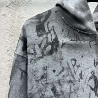 Balenciaga Graffiti THRASHED Runway Hoodie - EUR FASHION