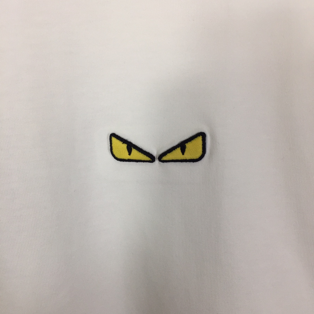 Fendi White Cotton Fendilicious T-shirt - EUR FASHION