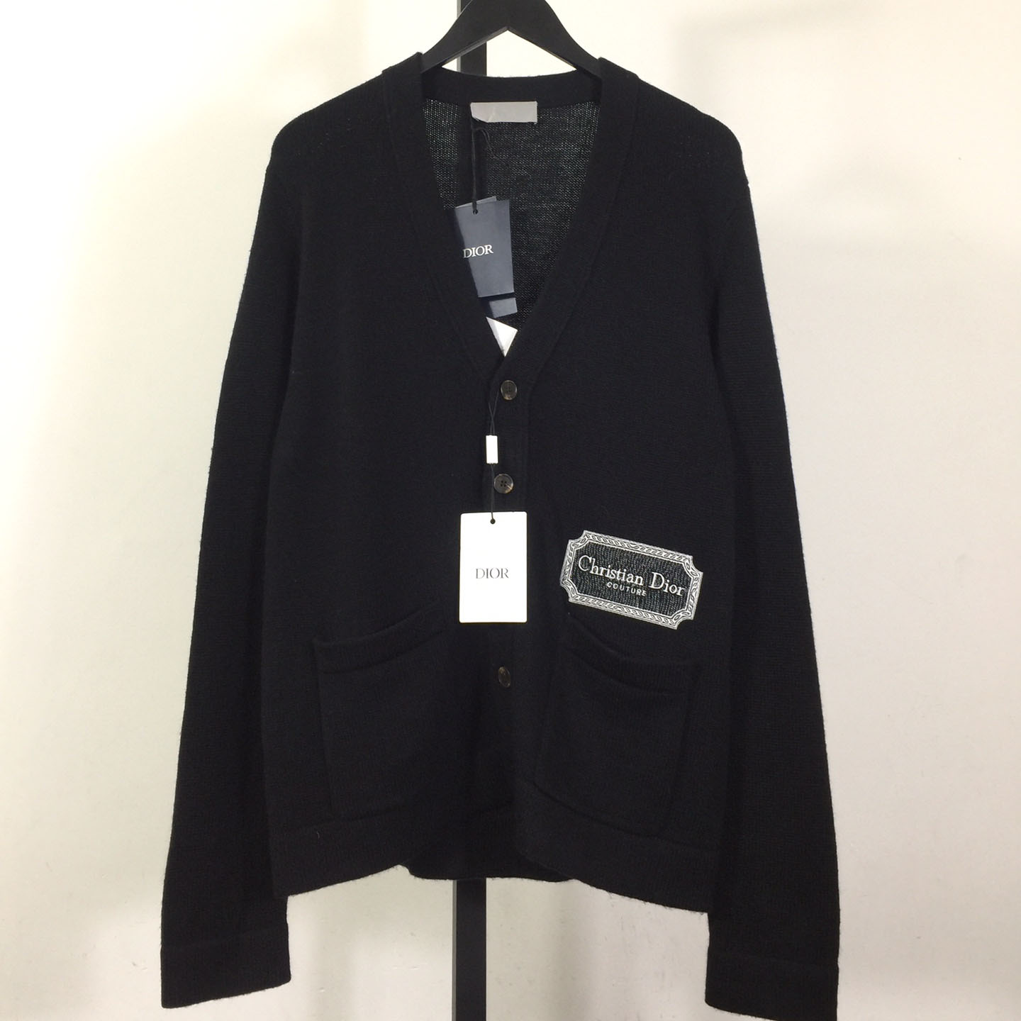 Dior Embroidered Logo Cashmere Cardigan - EUR FASHION