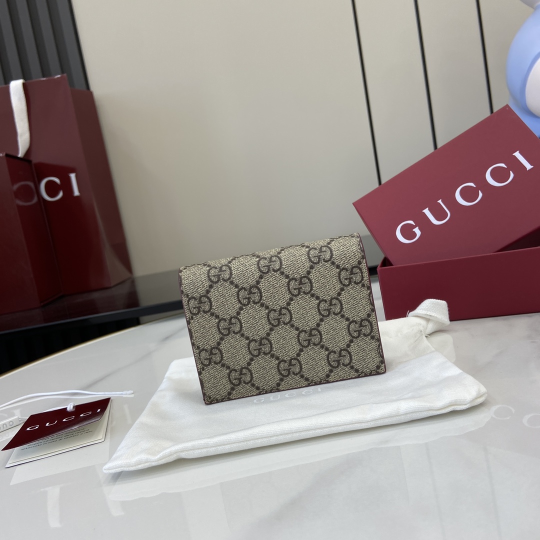 Gucci GG Mini Wallet With Dog Detail - EUR FASHION