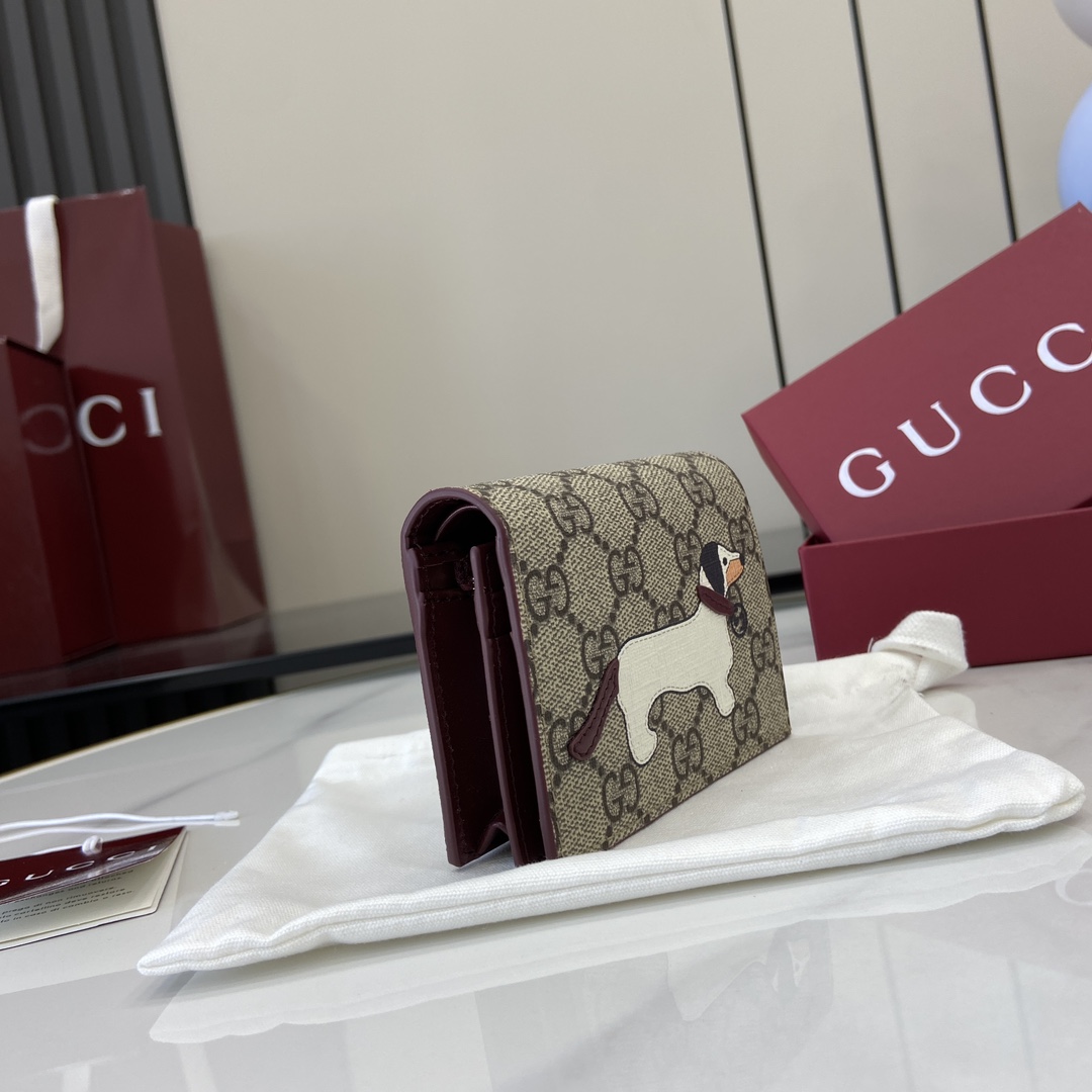 Gucci GG Mini Wallet With Dog Detail - EUR FASHION