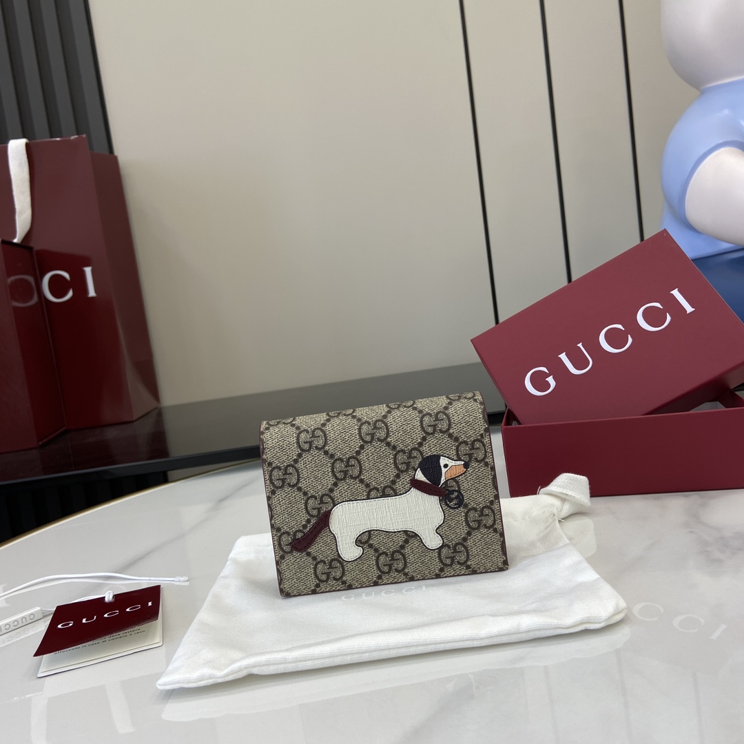 Gucci GG Mini Wallet With Dog Detail - EUR FASHION