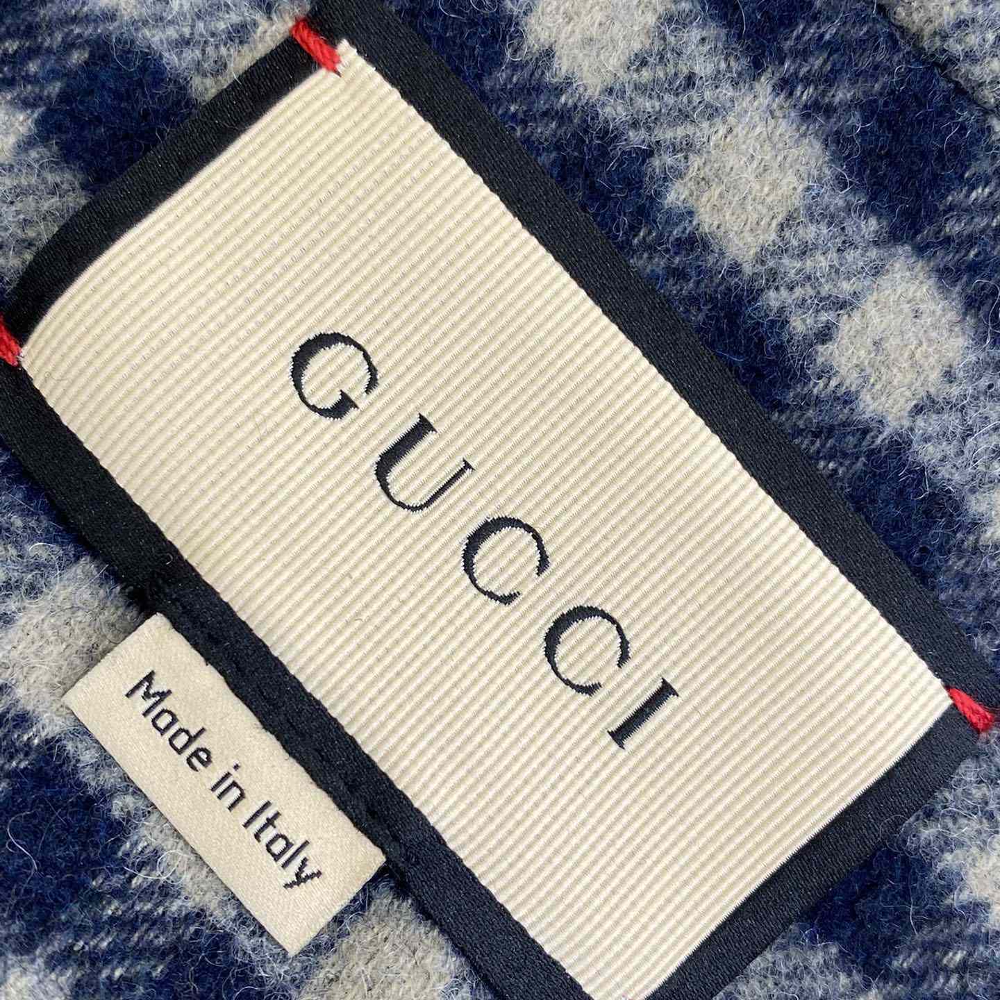 Gucci Wool Gingham Jacket With Interlocking G  - EUR FASHION