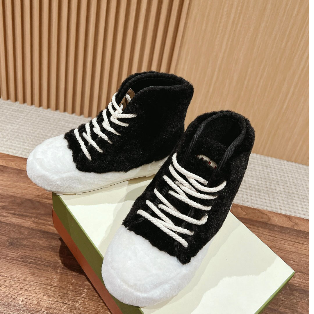 Marni Teddy Tennis High Sneaker - EUR FASHION