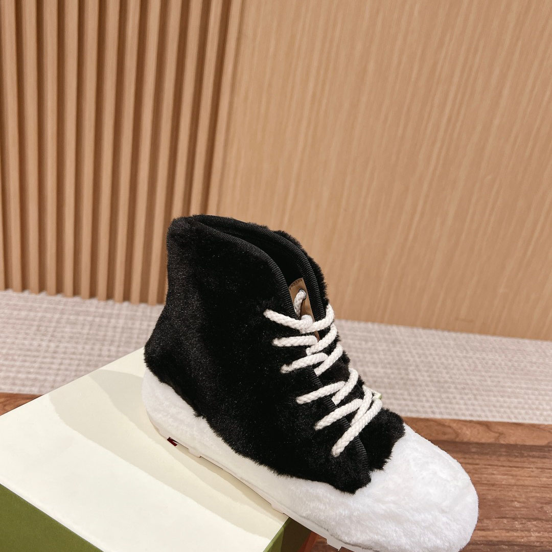 Marni Teddy Tennis High Sneaker - EUR FASHION