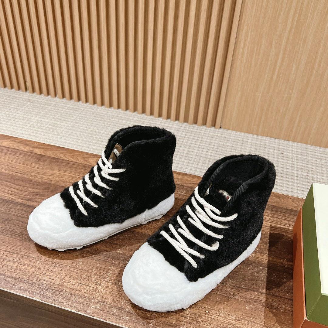 Marni Teddy Tennis High Sneaker - EUR FASHION