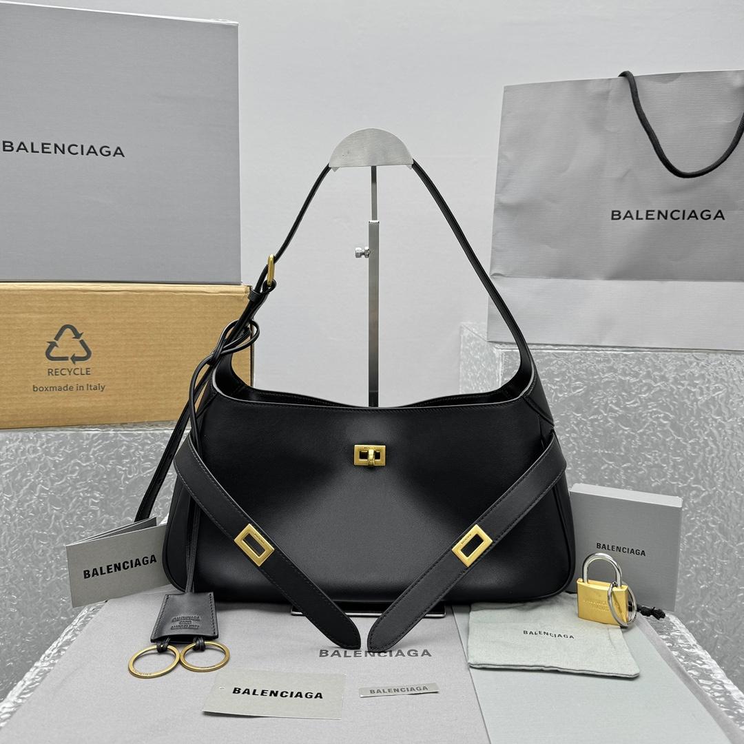 Balenciaga Bel Air Small Shoulder Bag In Black  - EUR FASHION