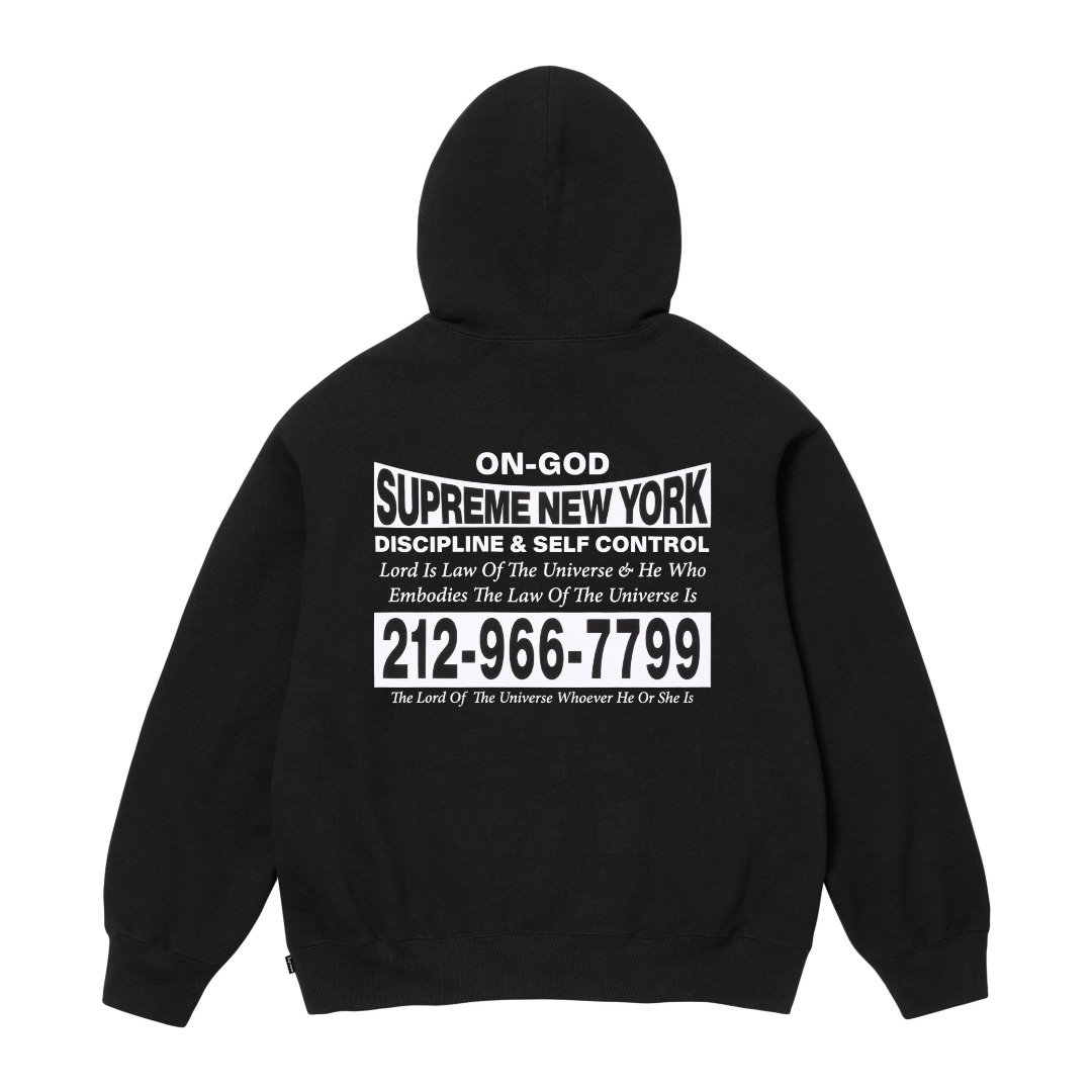 Supreme On God Hooded Sweatshirt  - EUR FASHION