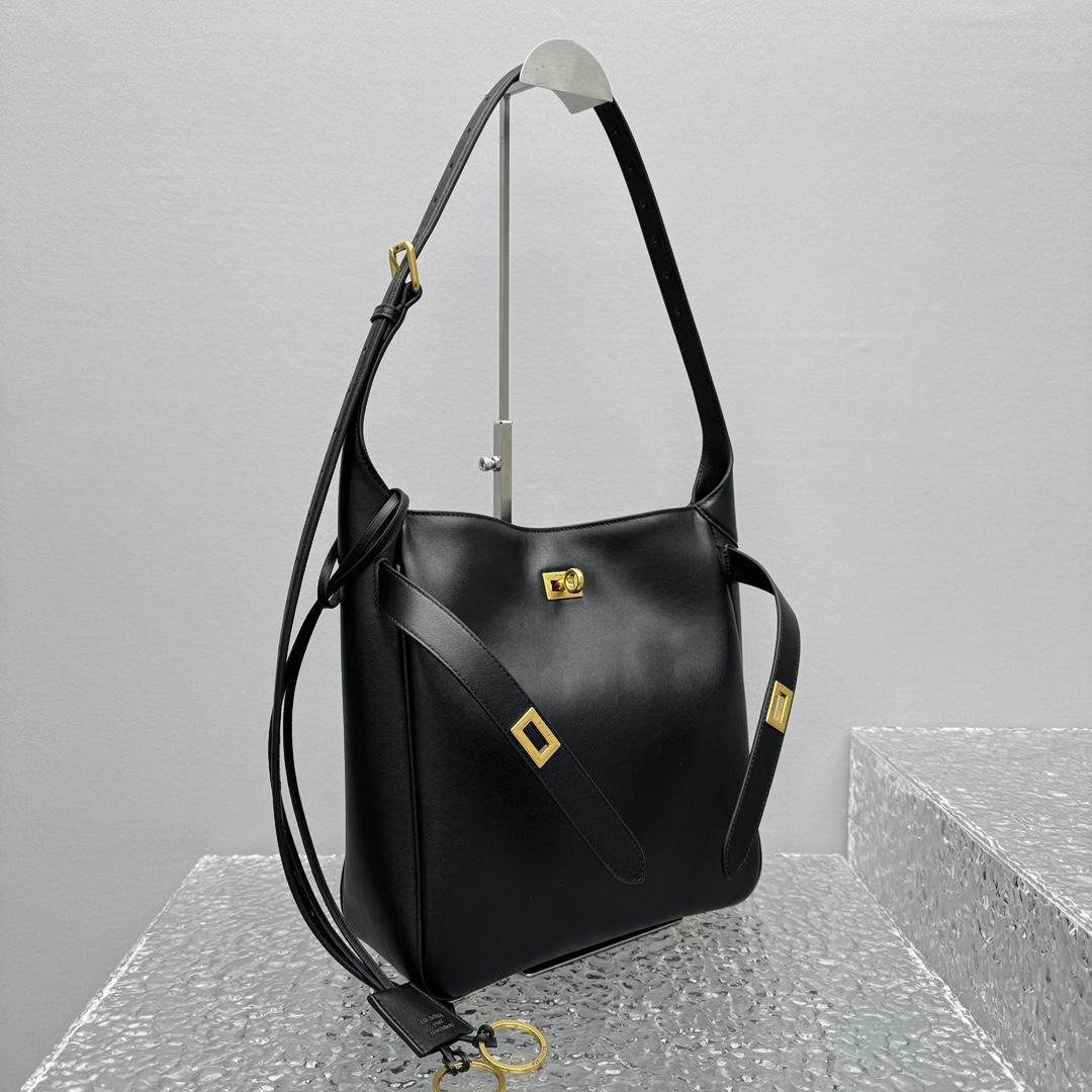 Balenciaga Bel Air Small Hobo Bag In Black  - EUR FASHION