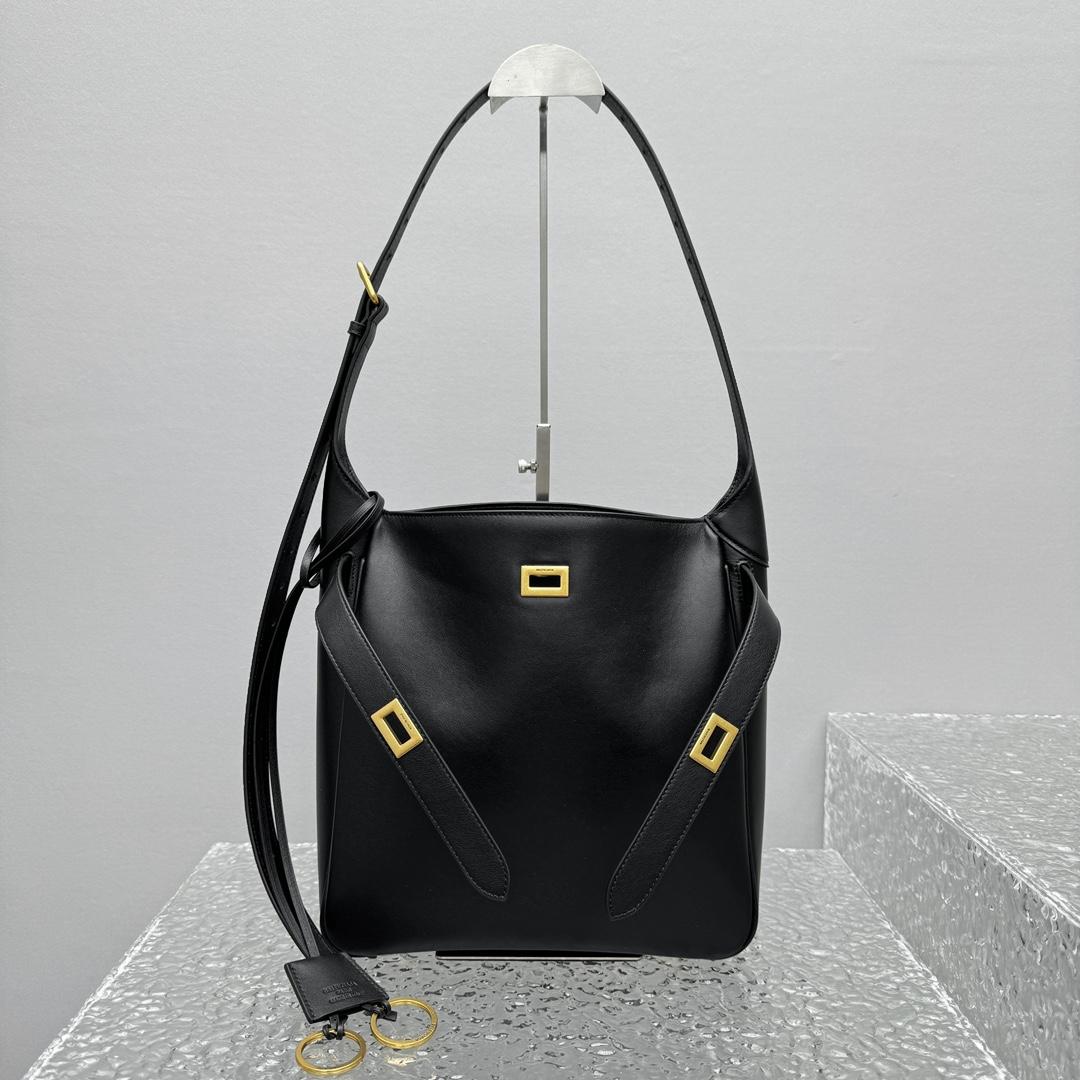 Balenciaga Bel Air Small Hobo Bag In Black  - EUR FASHION